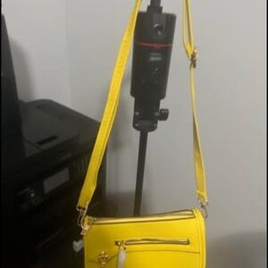Women’s Luxor Collection Vegan leather small yellow crossbody bag